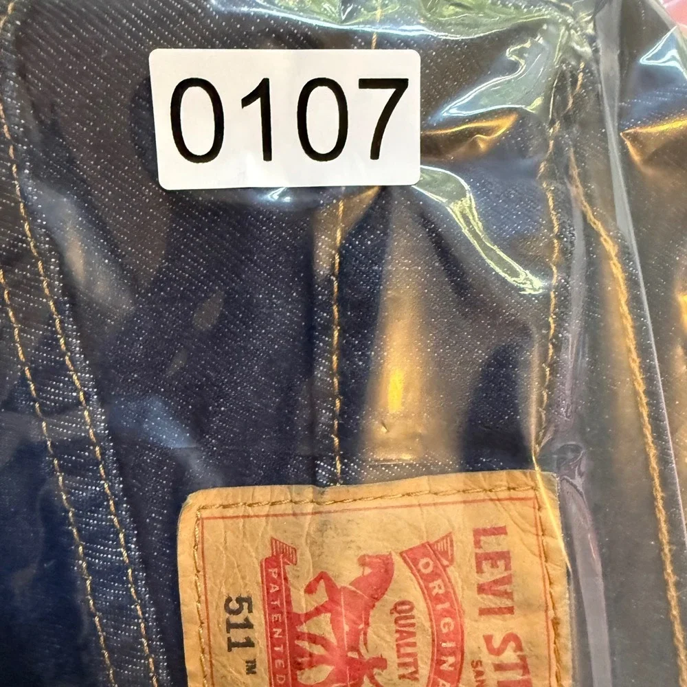 Levi's 511 Slim Fit Jeans 34x30 Dark Indigo Denim Stretch 04511-4534